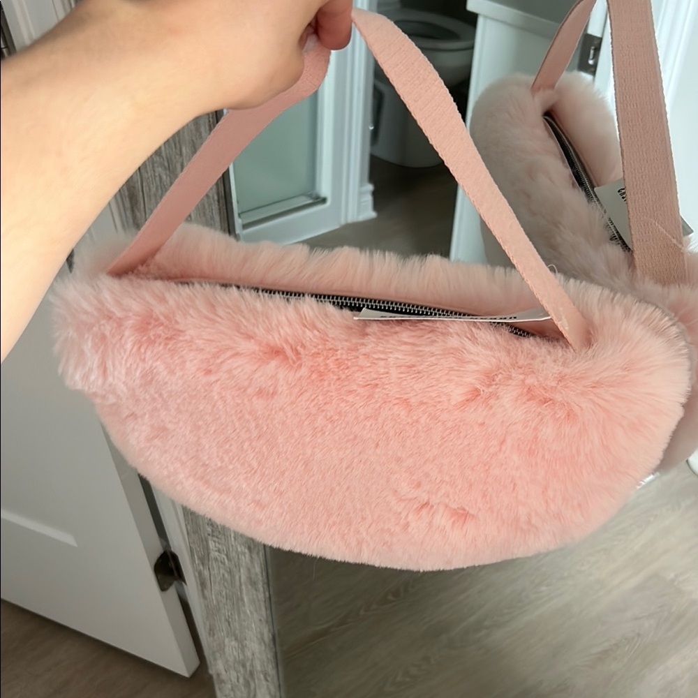 Urban Outfitters Pink Furry Clutch